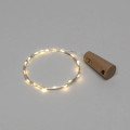 Гирлянда светодиодная Роса 2м 20LED тепл. бел. 0.1Вт IP20 с пробкой элементы питания 3хLR44 (в компл.) Neon-Night 302-026