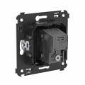 Розетка телевизионная оконечная TV СП Avanti Черный матовый DKC 4412523