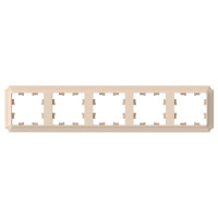 ATLASDESIGN ANTIQUE 5-постовая РАМКА, универсальная, ПЕСОЧНЫЙ ATN101205