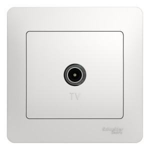 Розетка TV Schneider Electric GLOSSA, скрытый монтаж, белый, GSL000196
