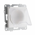 Arvia Electric, LK Механизм, Розетка с заземлением, защитой от детей с крышкой, Arvia, белый