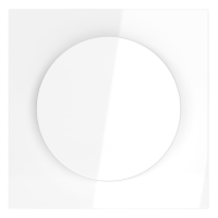 Накладка для светорегулятора поворотно-нажимного, S70 (белый глянцевый)