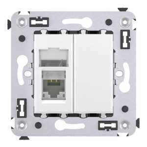 Розетка  RJ-45 кат.5e Avanti Белое облако DKC 4400463