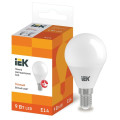Лампа светодиодная G45 9Вт шар 3000К E14 230В IEK LLE-G45-9-230-30-E14