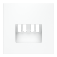 Накладка для розетки акустической 4-местной , S70 (белый матовый)