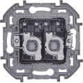 INSPIRIA Розетка компьютерная двойная RJ45 категория 5Е UTP алюминий