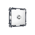 MA133050 Комплект механизма TV розетки SAT 5-2400MHz 3.5dB ALFA Белый матовый QUANT (AP1330, VM215) AMBRELLA VOLT