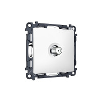 MA133050 Комплект механизма TV розетки SAT 5-2400MHz 3.5dB ALFA Белый матовый QUANT (AP1330, VM215) AMBRELLA VOLT