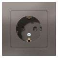 ATLASDESIGN РОЗЕТКА с заземлением со шторками, 16А, в сборе, МОККО ATN000644
