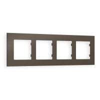 AF250634 Рамка ALFA Qubi Темная бронза матовый 4-ая AMBRELLA VOLT