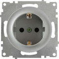 Розетка 1-м СП Florence 16А IP20 с заземл. винтов. клеммы механизм сер. (1E10201302) OneKeyElectro 2172834