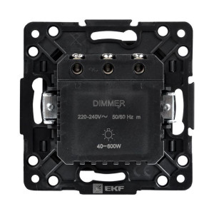 Механизм светорегулятора Стокгольм 600Вт 220В черн. PROxima EKF EZD06-101-10