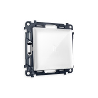 MA102035 Комплект механизма 1-кл проходного выключателя с подсветкой 5600K ALFA Белый глянец QUANT AP1020, VM105, G25W AMBRELLA VOLT