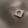 Накладка для розетки с заземлением, S70 Metal (платина)