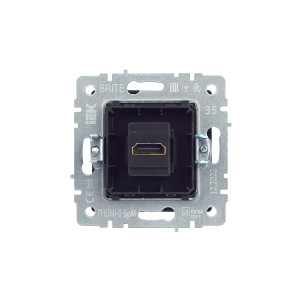 BRITE Розетка HDMI РHDMI-0-БрМ маренго IEK