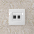 Розетка компьютерная 1-м СП 1мод. Brava RJ45 кат.5E бел. DKC 76654B
