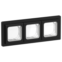 FLITE Рамка 3-местная IP55 Рпро-3-55-ФлЧ черный IEK