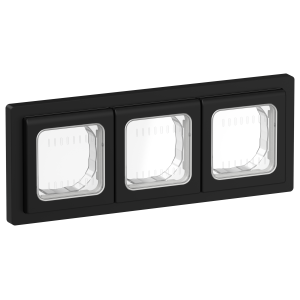 FLITE Рамка 3-местная IP55 Рпро-3-55-ФлЧ черный IEK