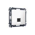 MA132010 Комплект механизма компьютерной розетки ALFA Белый матовый RJ-458P8C CAT6 с шторкой QUANT AP1320, VM188 AMBRELLA VOLT