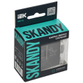SKANDY Кнопка звонка с индикацией для отелей 10А SK-V17Bl черный IEK