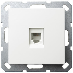 Jasmart G Белый глянцевый Розетка RJ45
