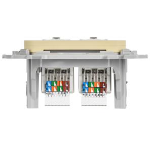 FLITE Розетка 2-местная компьютерная RJ45 категория 5Е UTP РК5е-2-0-ФлН навахо IEK