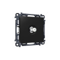 MA813050 Комплект механизма TV розетки SAT 5-2400MHz 3.5dB ALFA Черный матовый QUANT AP8130, VM215 AMBRELLA VOLT