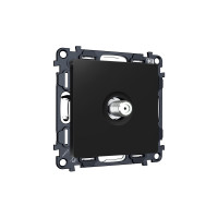 MA813050 Комплект механизма TV розетки SAT 5-2400MHz 3.5dB ALFA Черный матовый QUANT AP8130, VM215 AMBRELLA VOLT