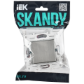 SKANDY Выключатель 1-клавишный 10А SK-V01N металл никель IEK