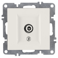 Arvia Electric, L/K Механизм, Розетка TV прох.-универсальная, экран, (белый)