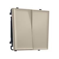 MS343020 Комплект механизма 2-кл проходного выключателя SIGMA Кашемир 10A-250V QUANT PRO (SP3430, PR120)