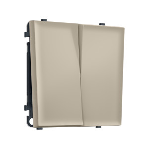 MS343020 Комплект механизма 2-кл проходного выключателя SIGMA Кашемир 10A-250V QUANT PRO (SP3430, PR120)