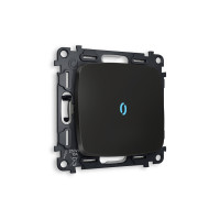 MO802020 Комплект механизма 1-кл выключателя с подсветкой 10000K OMEGA Черный матовый QUANT OP8020, VM101, G17B AMBRELLA VOLT