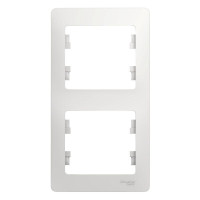 GLOSSA 2-постовая РАМКА, вертикальная, БЕЛЫЙ GSL000106