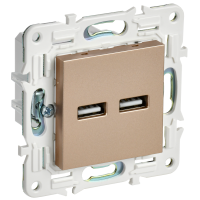 SKANDY Розетка USB A+A 3,1А SK-R15Sa песочный IEK