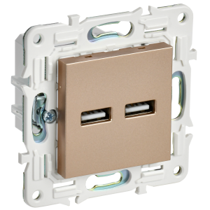 SKANDY Розетка USB A+A 3,1А SK-R15Sa песочный IEK