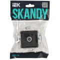 SKANDY Розетка TV проходная SK-A17G графит IEK