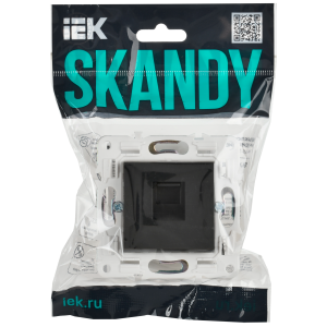 SKANDY Розетка компьютерная RJ45 кат.5E SK-K01G графит IEK