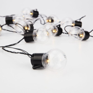Гирлянда светодиодная Лофт 5м 20LED тепл. бел. 1.2Вт IP20 провод ПВХ черн. Neon-Night 303-066