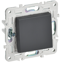SKANDY Выключатель 1-клавишный 10А SK-V01T титан IEK