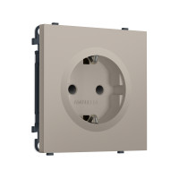 MS367010 Комплект механизма электрической розетки SIGMA Серо-бежевый матовый 50Hz 2P+E с/з с/ш 16A-250V QUANT PRO (SP3670, PR141)