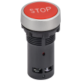 Кнопка IP65 с маркировкой "STOP" моноблок 1NO+1NC красная MASTER IEK
