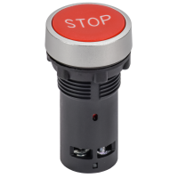 Кнопка IP65 с маркировкой "STOP" моноблок 1NO+1NC красная MASTER IEK