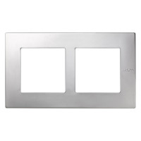 Рамка 2 поста Simon SIMON 27 SCUDO, алюминий, 2705620-033