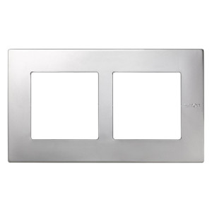 Рамка 2 поста Simon SIMON 27 SCUDO, алюминий, 2705620-033