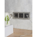BRITE Розетка USB A+C 18Вт РЮ11-1-БрС сталь IEK