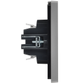 FORTE&PIANO Выключатель жалюзи 10А FP511 сталь IEK