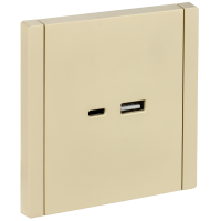 FORTE&PIANO Розетка USB A+C 3,1А FP450 ваниль IEK