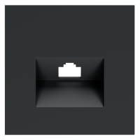 Накладка для розетки компьютерной RJ45 кат.6, S70 (графит)