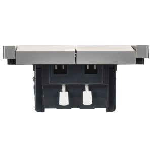 FORTE&PIANO Выключатель жалюзи 10А FP511 сталь IEK